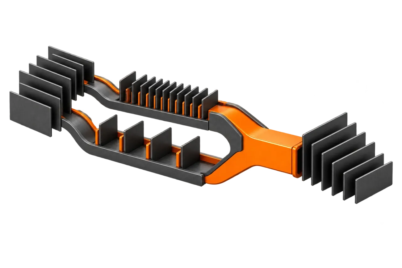 Two selection paths converging into one selected context.